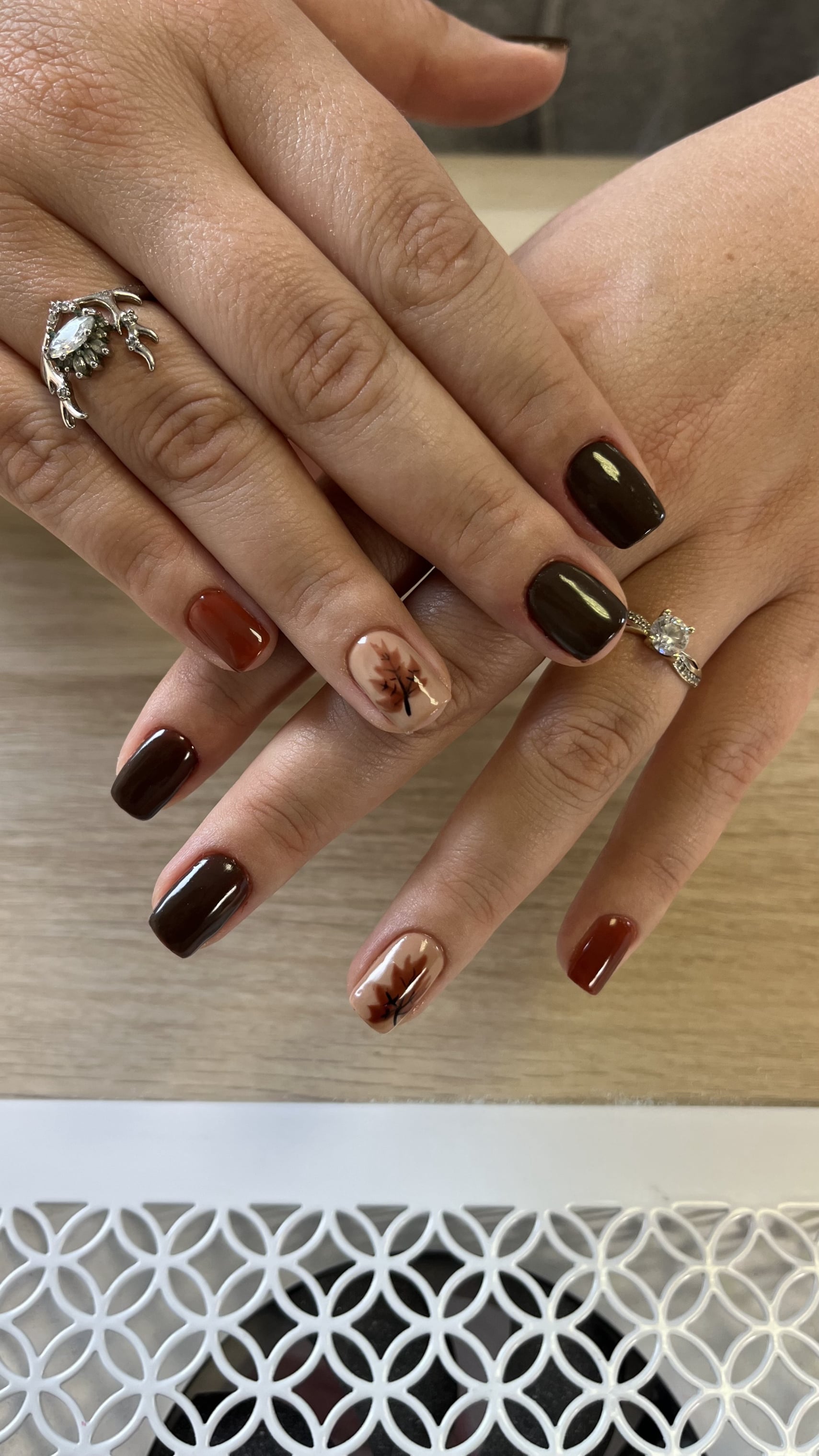 nail art cognac